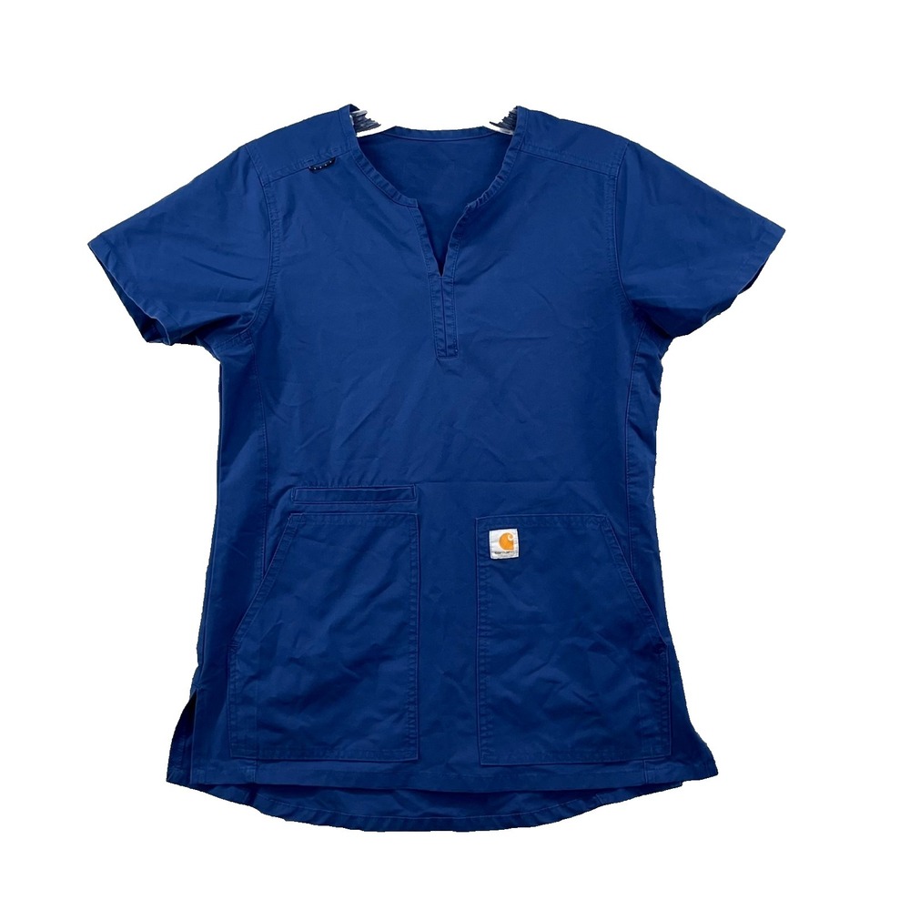 Carhartt Force Womens Small Essentials Medical Scrub Notch Neck Modern Uniform